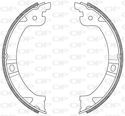 OPEN PARTS Комплект тормозных колодок BSA2215.00